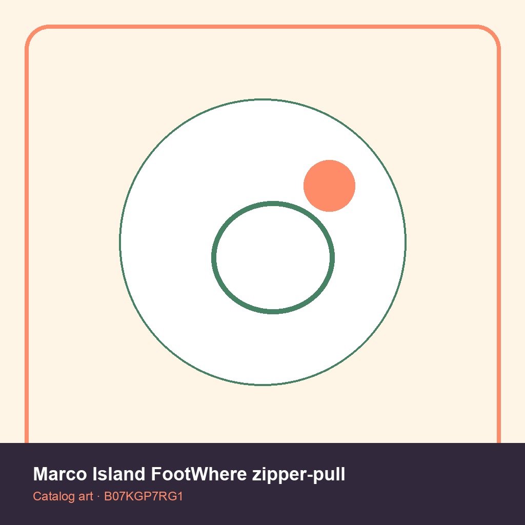 Marco Island FootWhere zipper-pull
