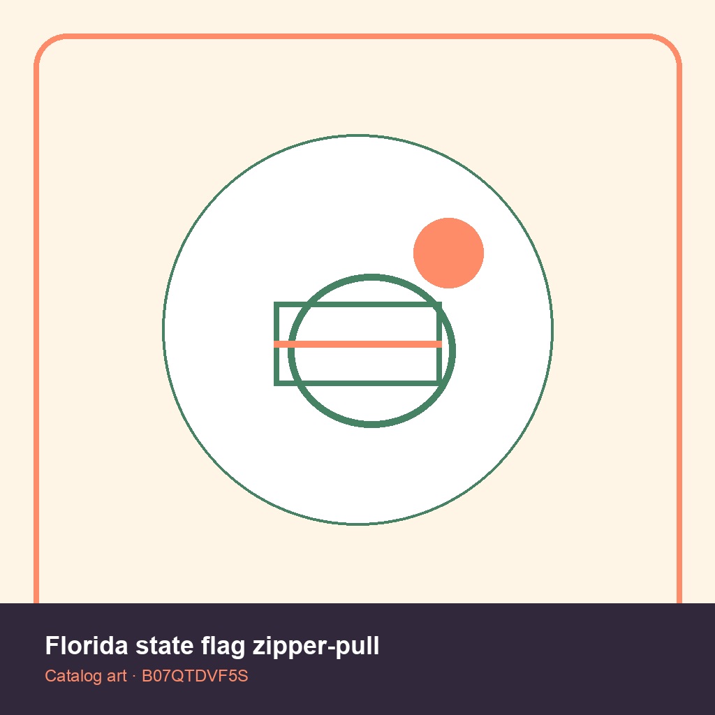 Florida state flag zipper-pull